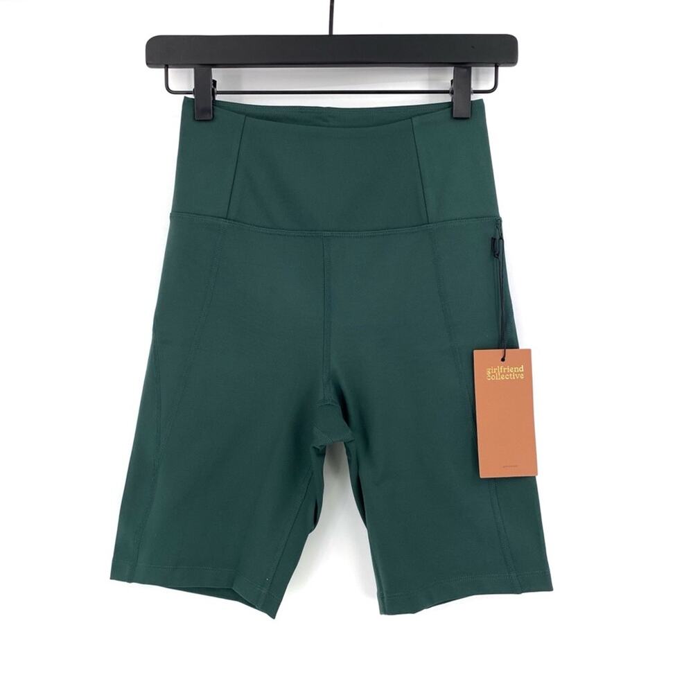NWT GIRLFRIEND COLLECTIVE High-Rise Bike Short Moss Green S